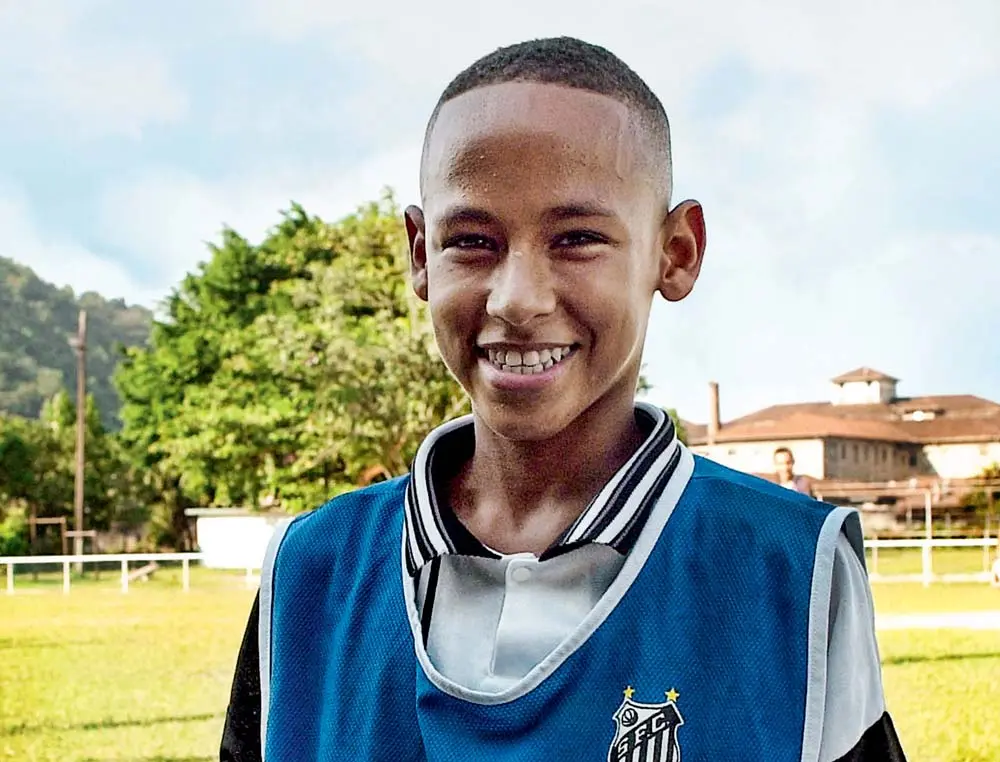 Neymar Jr. na infância.