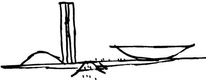 Croqui de Oscar Niemeyer (Imagem: Reprodução)