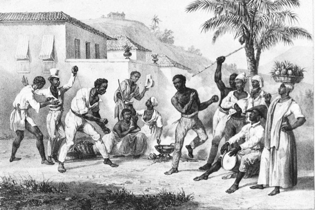 Ilustração de roda de capoeira (Imagem: Reprodução | Carta Capital)
