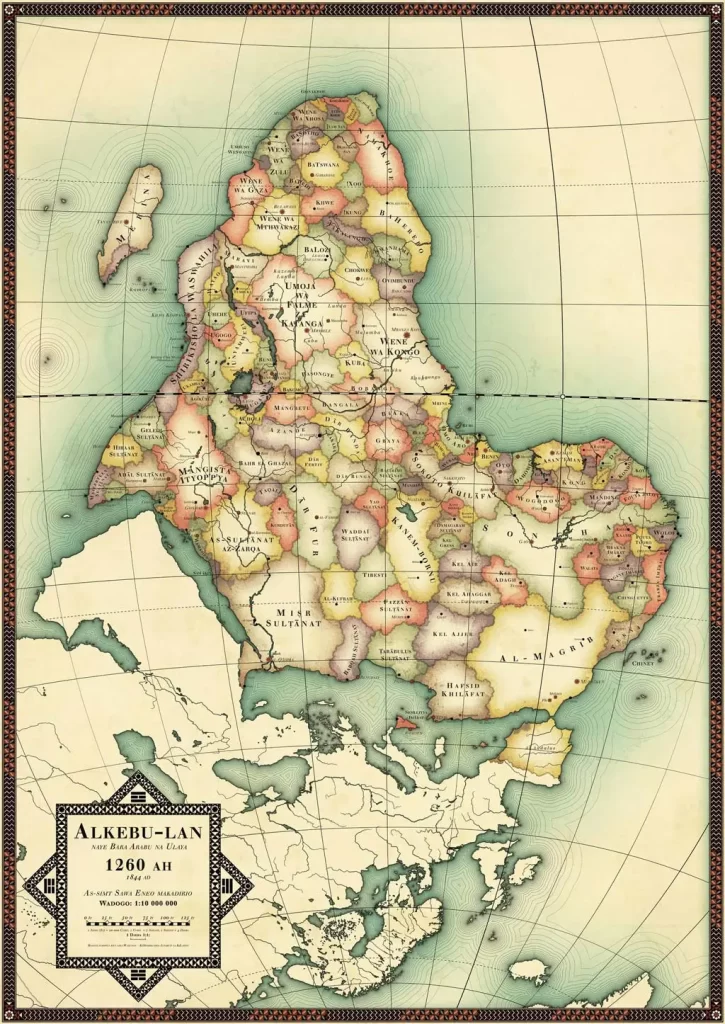 mapa da África não colonizada, Alkebu-Lan, Nikolaj Cyon